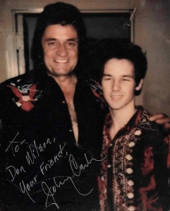Johnny Cash and Don signed